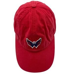 Reebok NHL Washington Capitals Hockey Team Adjustable Adult Hat/Cap Red
